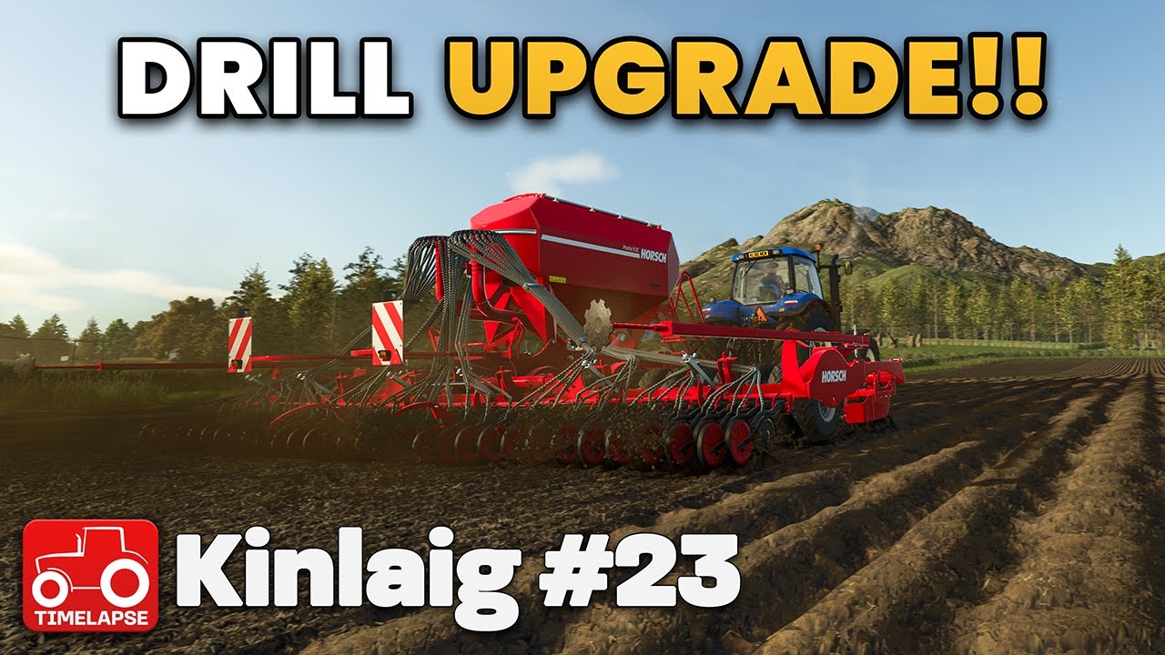 Посев ячменя новой сеялкой!! Kinlaig FS25 Timelapse Farming Simulator 25 Ep 23