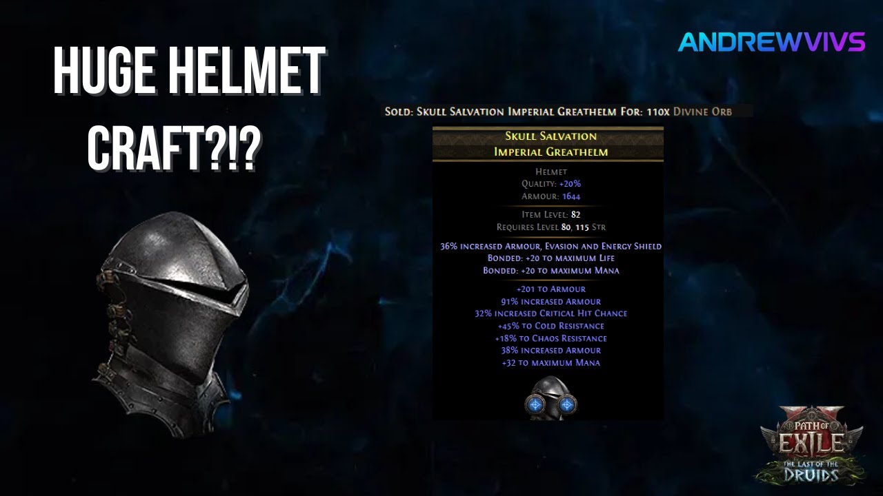 Path Of Exile 2 0.4 | HUGE HELMET CRAFT PURE ARMOR #POE2 #pathofexile2