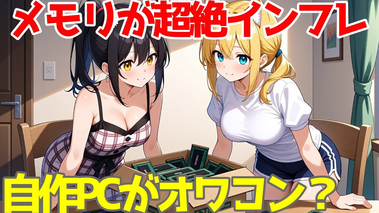 【ジャンク8GBで1万円の時代到来】最近のメモリインフレについてどこまでひどくなるのか分析しました！