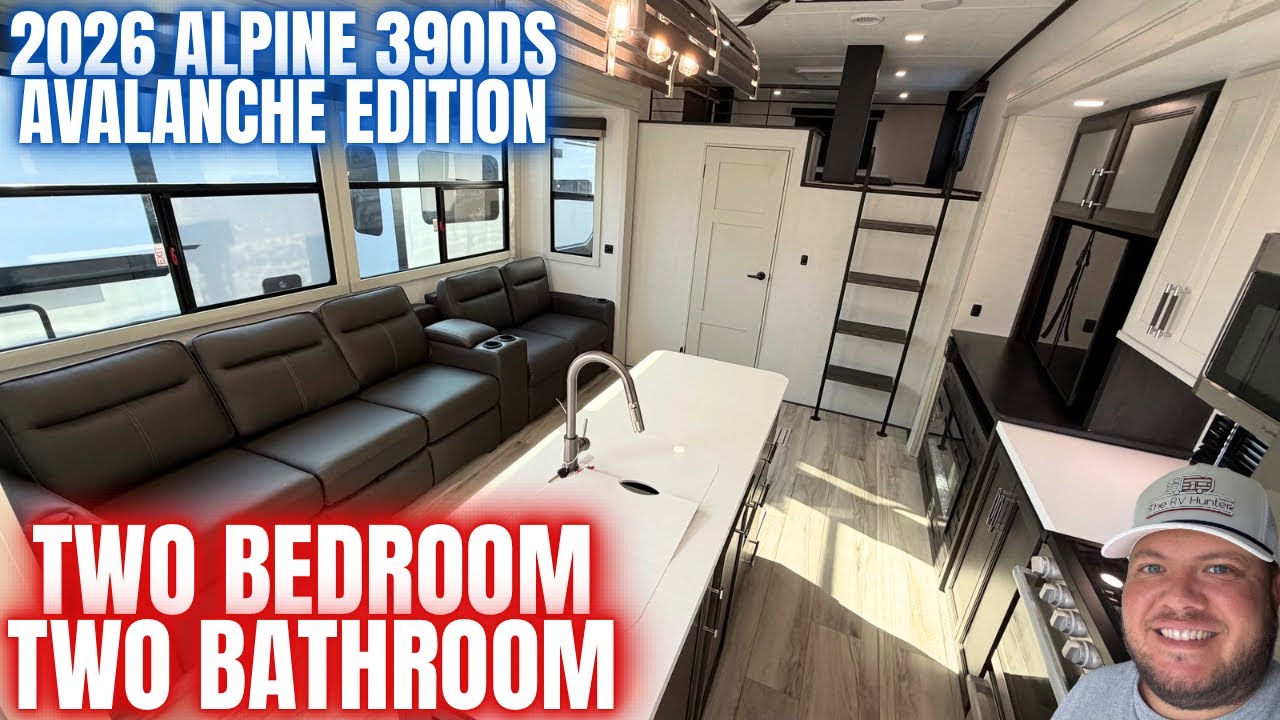 2026 Alpine 390DS AVALANCHE EDITION | Two Bedroom, Two Baths, Loft + Super Sofa!!! 