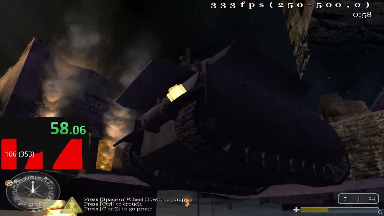 Call of Duty 1 Speedrun Mod - Burnville 1:40