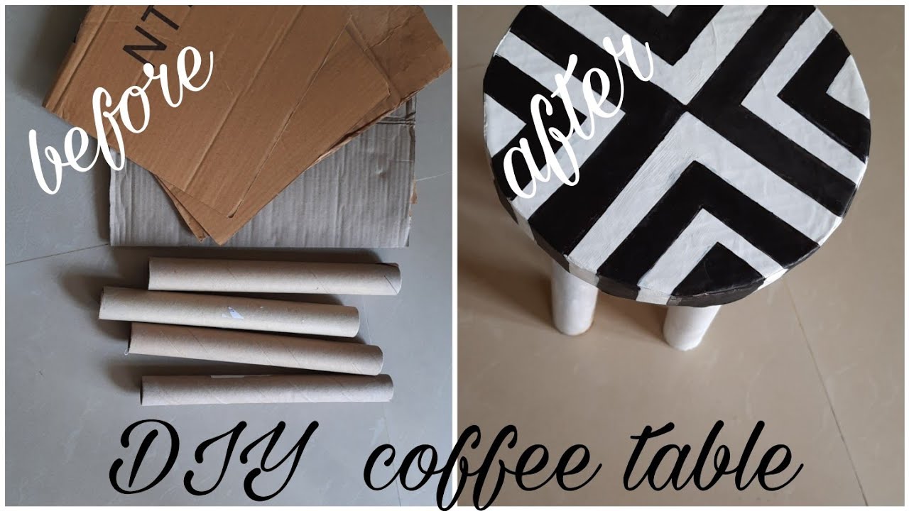 DIY coffee table or planter table from cardboard |कार्डबोर्ड वेस्ट से टेबल कैसे बनाएं |