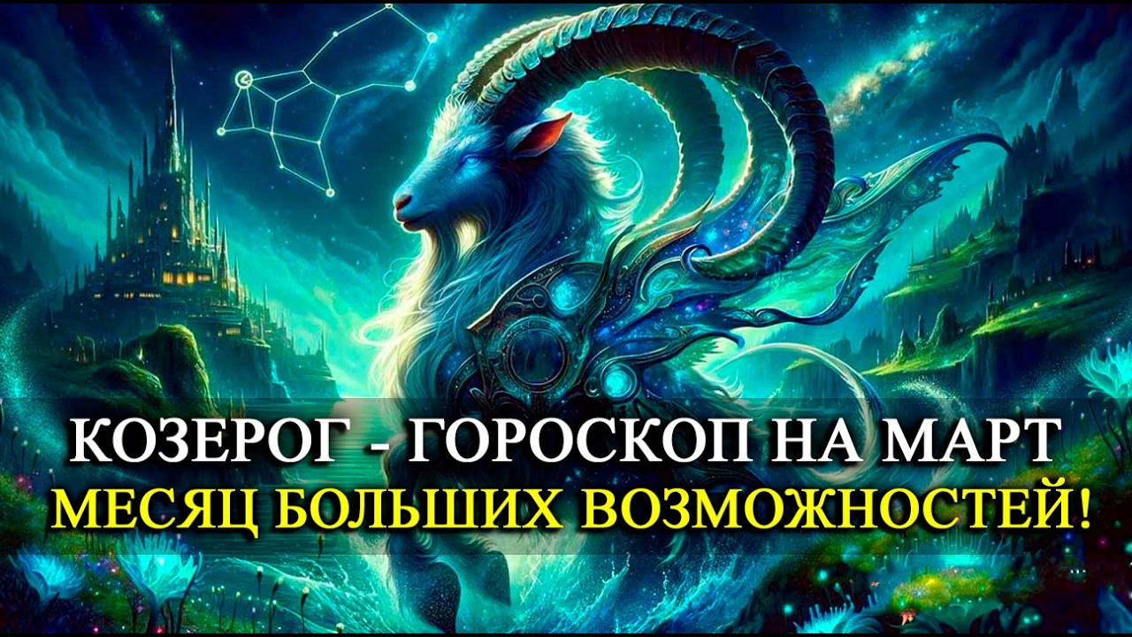 КОЗЕРОГ— Март 2026: Месяц рывка и больших возможностей! Любовь, финансы и неожиданные предложения!