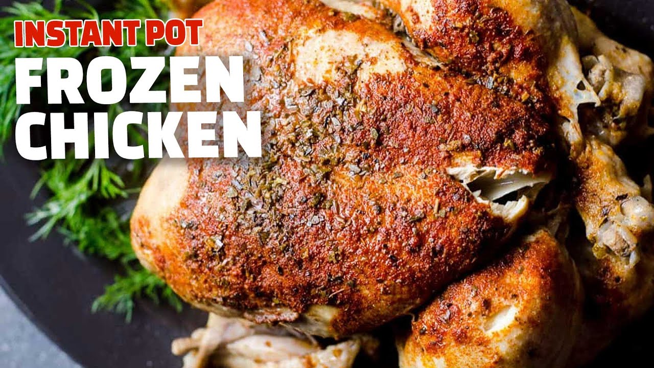 Instant Pot FROZEN CHICKEN Recipe | Whole Rotisserie Chicken in 1 Hour