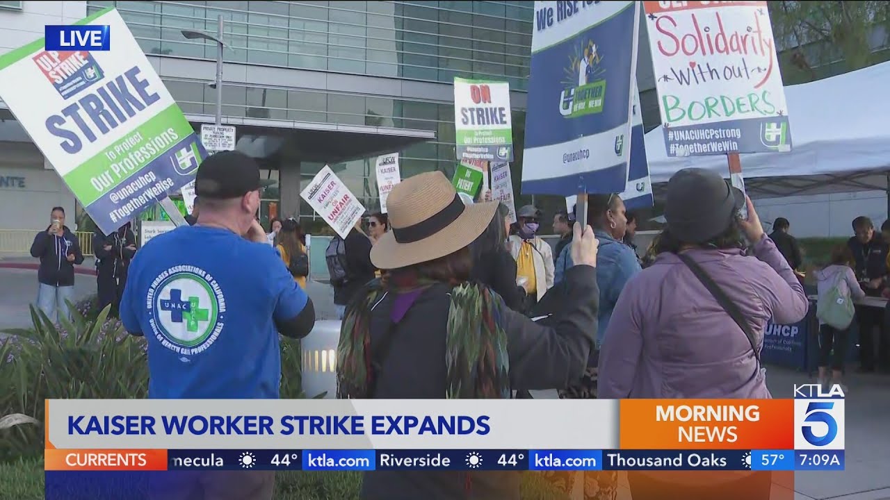 Kaiser Permanente pharmacy, lab employees begin unfair labor strike in Southern California 