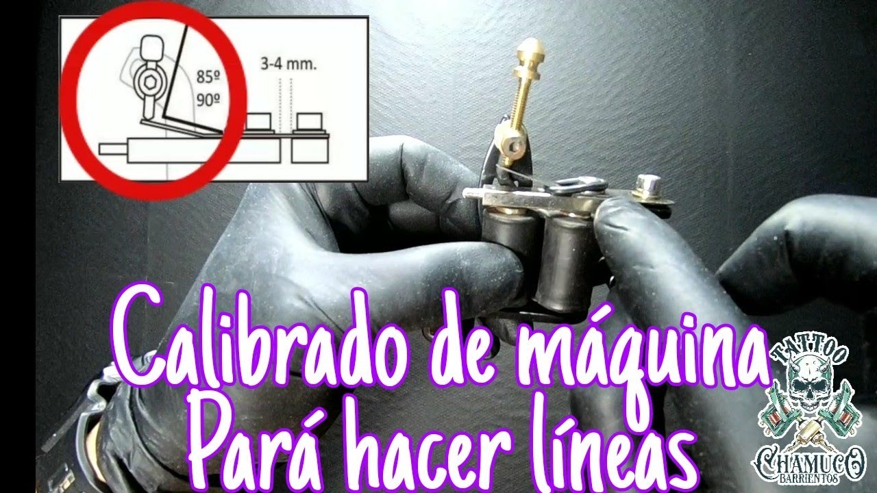 COMO CALIBRAR TU MAQUINA DE TATUAR/PARA HACER LÍNEAS.