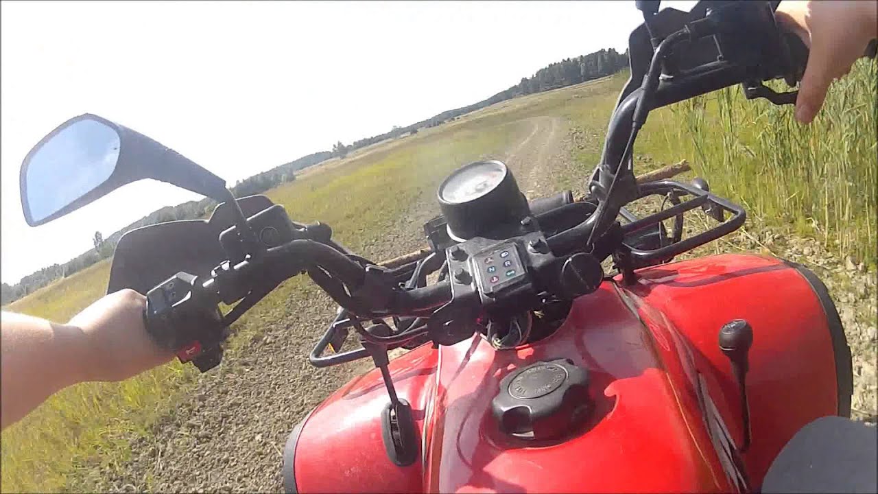 linhai 260cc atv on track