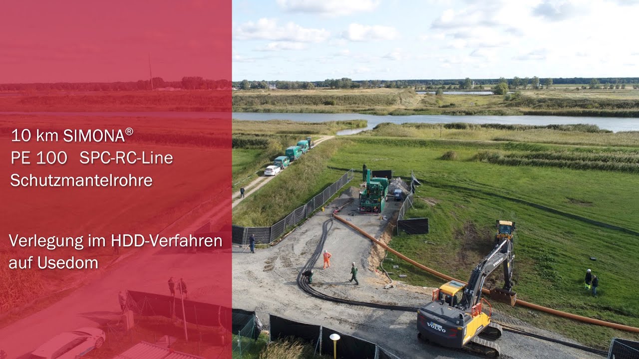 SIMONA-Rohre auf Usedom | Verlegung im HDD-Verfahren