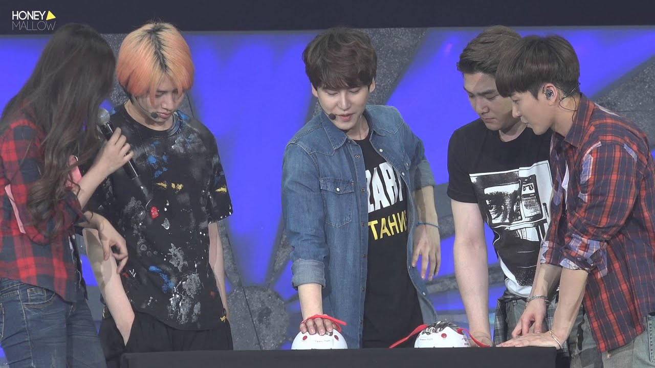 160305 KYUHYUN :  Super Camp in Shanghai  '희철이형이 좋아? 강인이형이 좋아?'