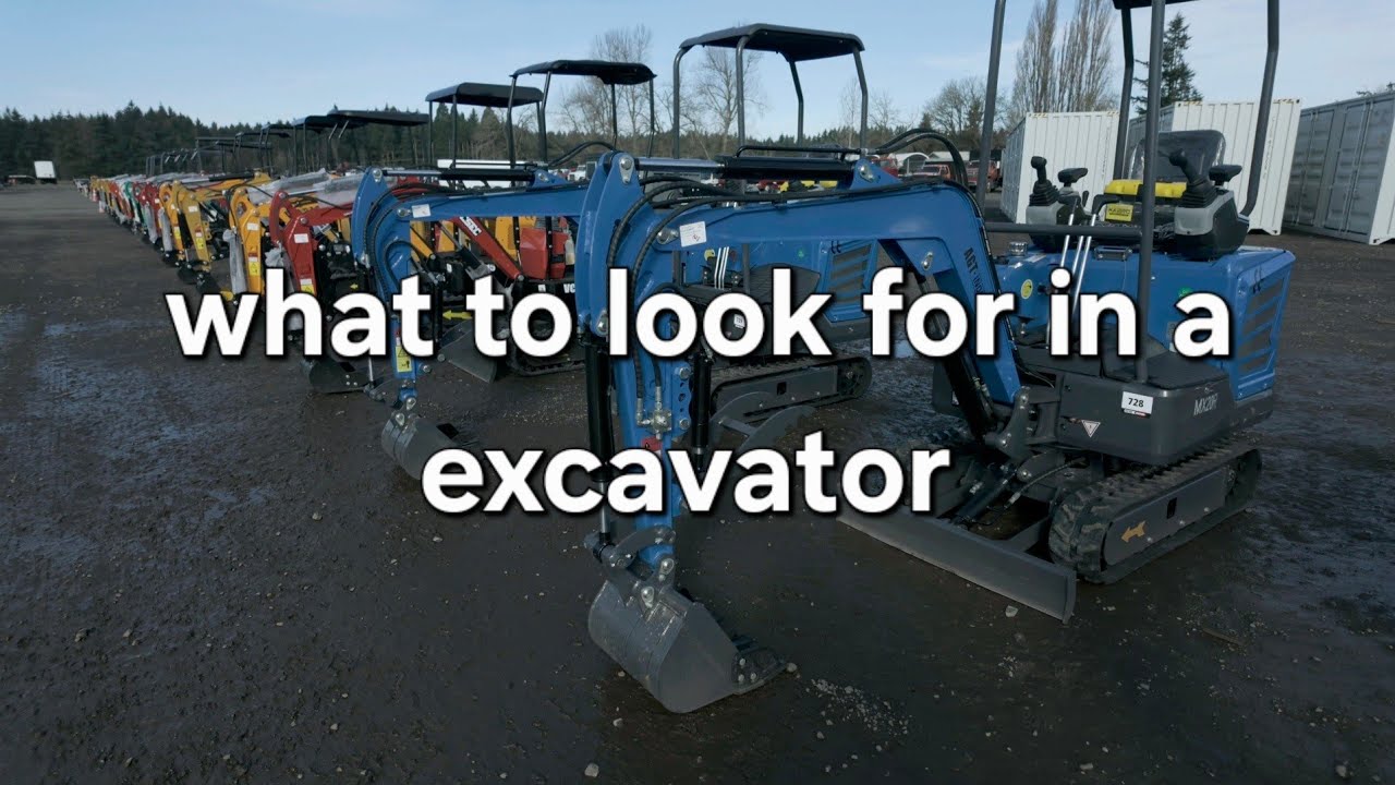 What I look at when buying a chinese mini excavator at auctions
