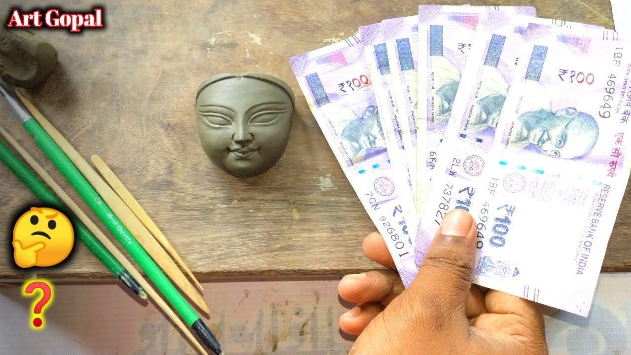 Small Maa Durga Face Making (2021)🙏 // Small Sabeki Durga Face Making // Art Gopal