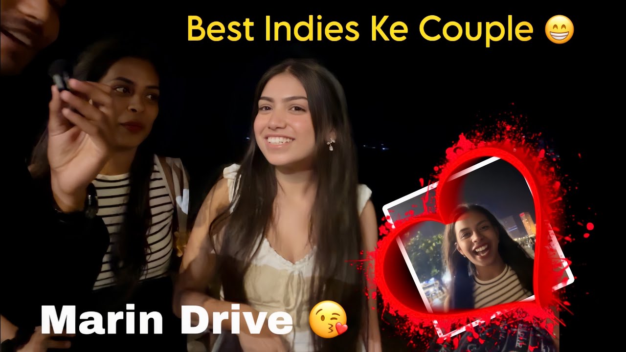 Marine Drive “ Cute Girl Masti 😍😜 - ￼Tiger Kirar Vlogs 
