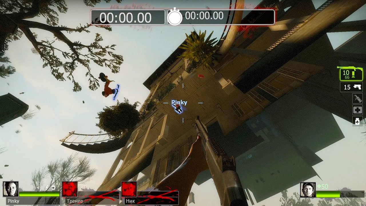 Left 4 Dead 2 Survival Glitch - Out of map on Swamp Fever - Plantation