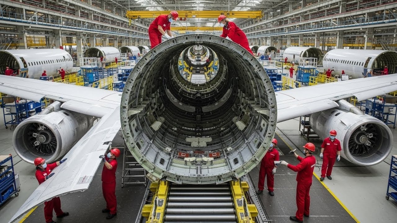 Inside Aerospace Factory - How Planes Are Actually Built | Complete Manufacturing Process