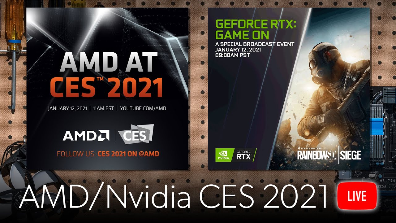 Watch AMD & Nvidia CES 2021 keynotes with PCWorld!