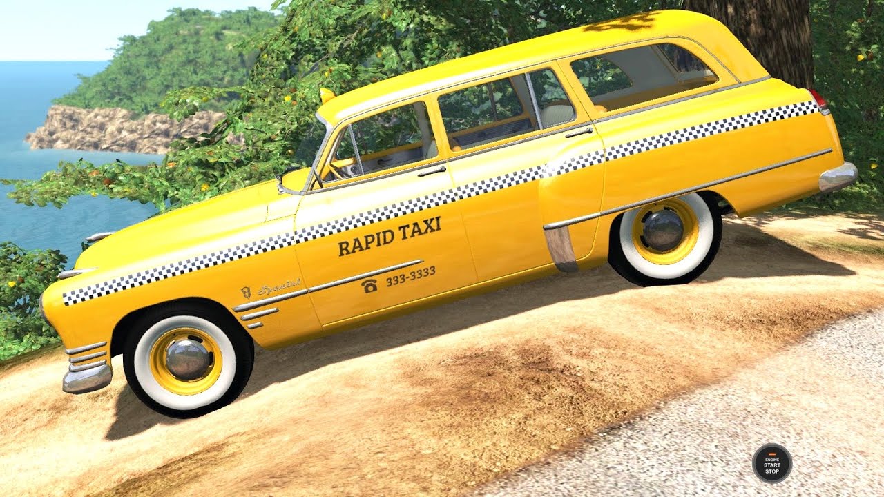 BeamNG Drive - Burnside Wagon Taxi on the Jungle Rock Island