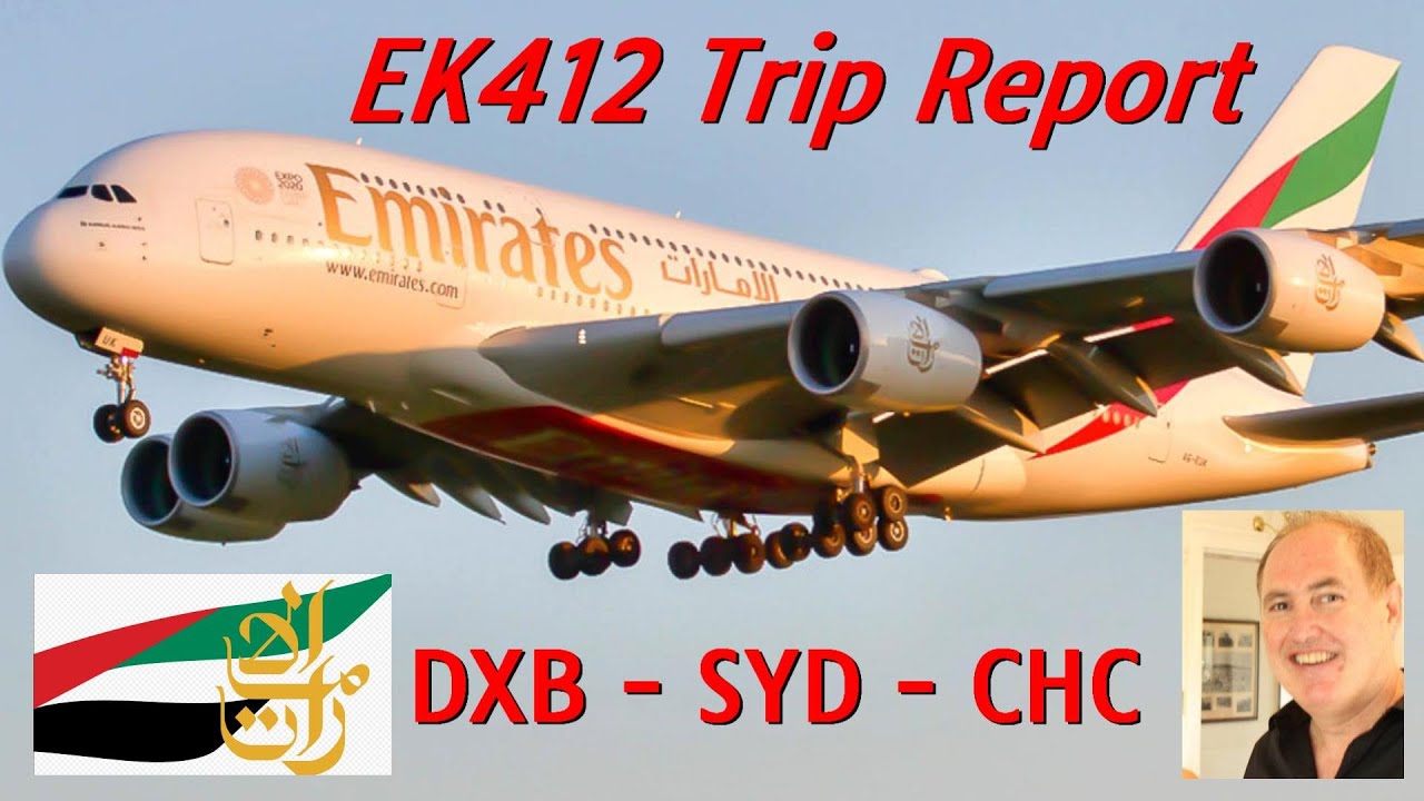 Dubai to Christchurch, via Sydney Emirates A380  TRIP REPORT on the 18-Hour flight