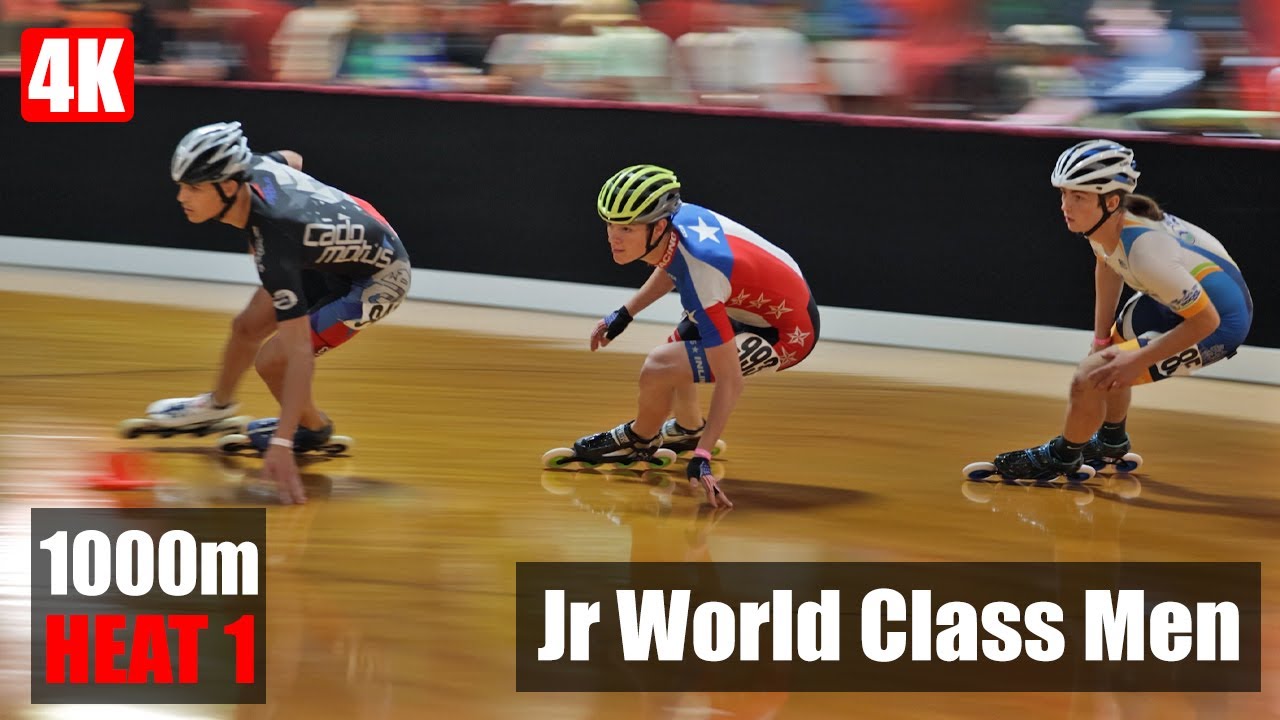 2 Skaters Fall In Junior World Class Men 1000m Inline Speed Skating Race 2021 Orlando Meet