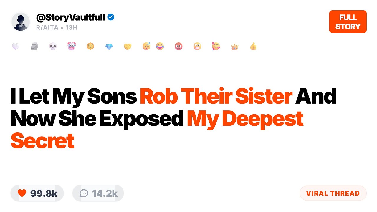 I Let My Sons Rob My Rich Daughter Because She Refused To Share Her Food
