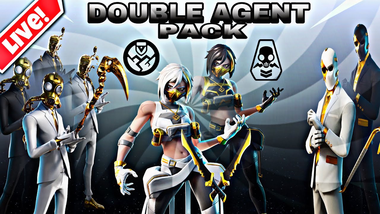 NEW DOUBLE AGENT PACK & SHADOW PICKAXE PACK IN FORTNITE SEASON 3 CHAPTER 2
