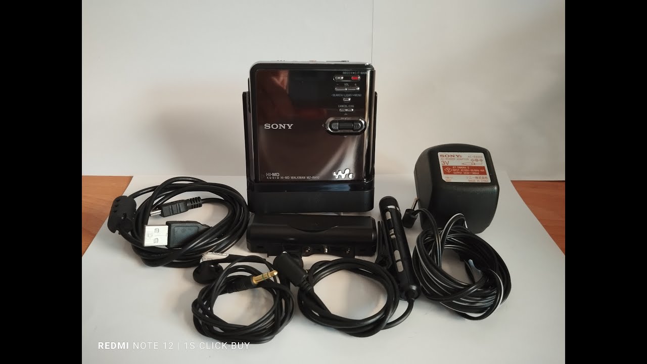 Sony walkman portable hi mini disc MZ RH10 Black M&aacute;y nghe nhạc Hi MD mini disc