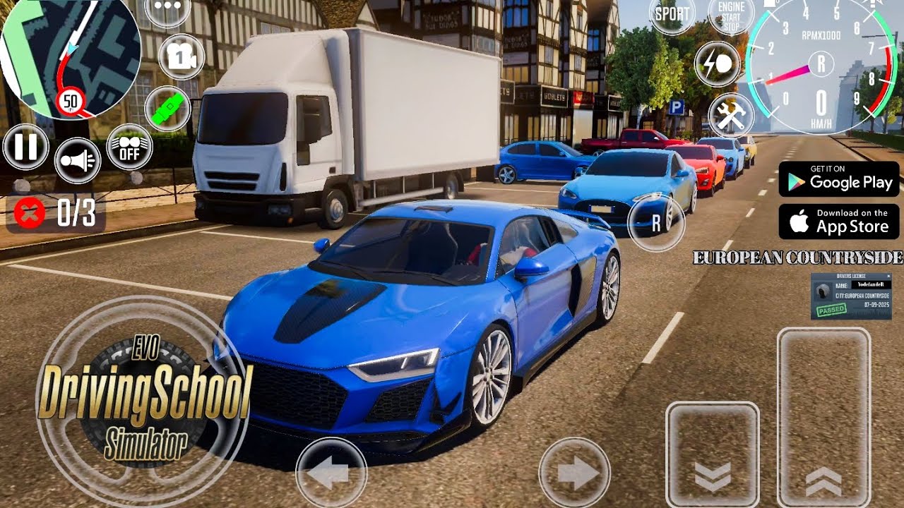 Driving School Simulator : EVO - EUROPEAN COUNTRYSIDE (MISSION - 9,10)