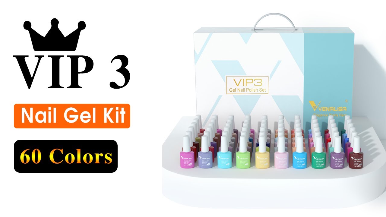 Venalisa VIP3 Nail Gel Polish Kit of 60 Colors | Venalisa Nails