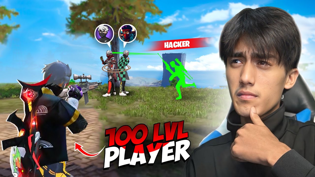 ZEROX & GTK🥷🏻  Vs 100 Lvl Player🏆 Vs HACKER💀 Unbelievable Ending 🤯🔥