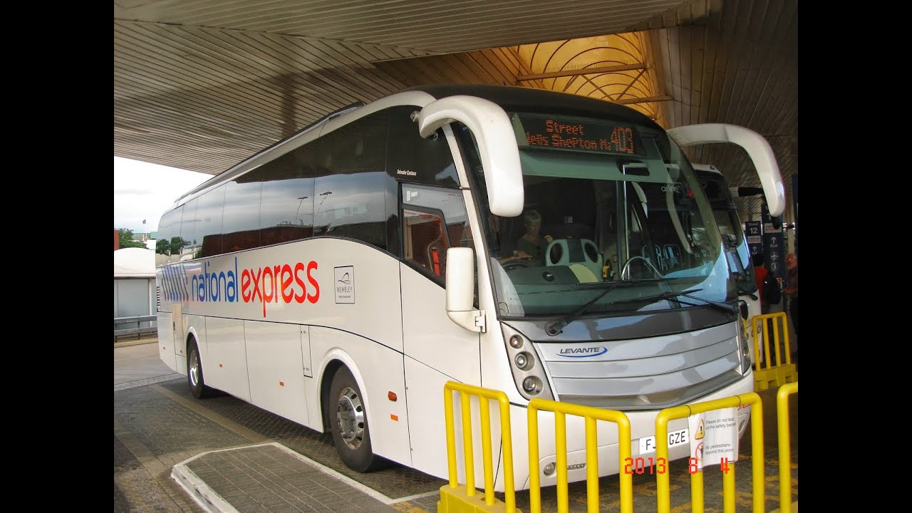 National Express Bus, Heathrow Airport to Glastonbury, UK (via Bristol). Fall Foliage Tour!