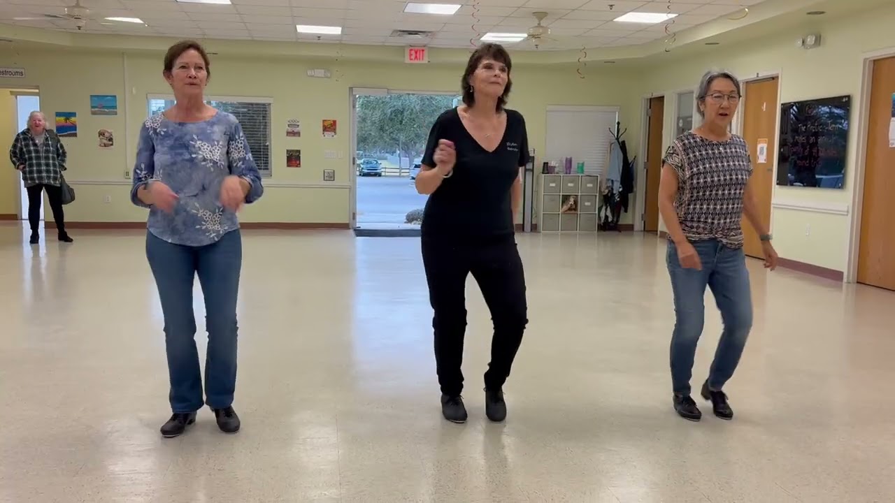 Silver influencers, tap dancing senior women after only 6 weeks of lessons, beginning tap dancers
