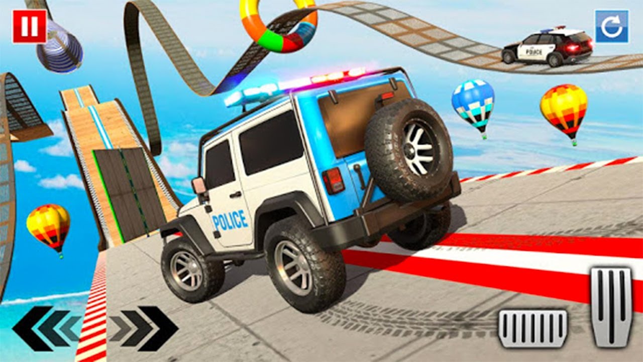 Police Prado Car Stunt - Mega Ramp Stunts 3D - Android GamePlay - Car Games Android