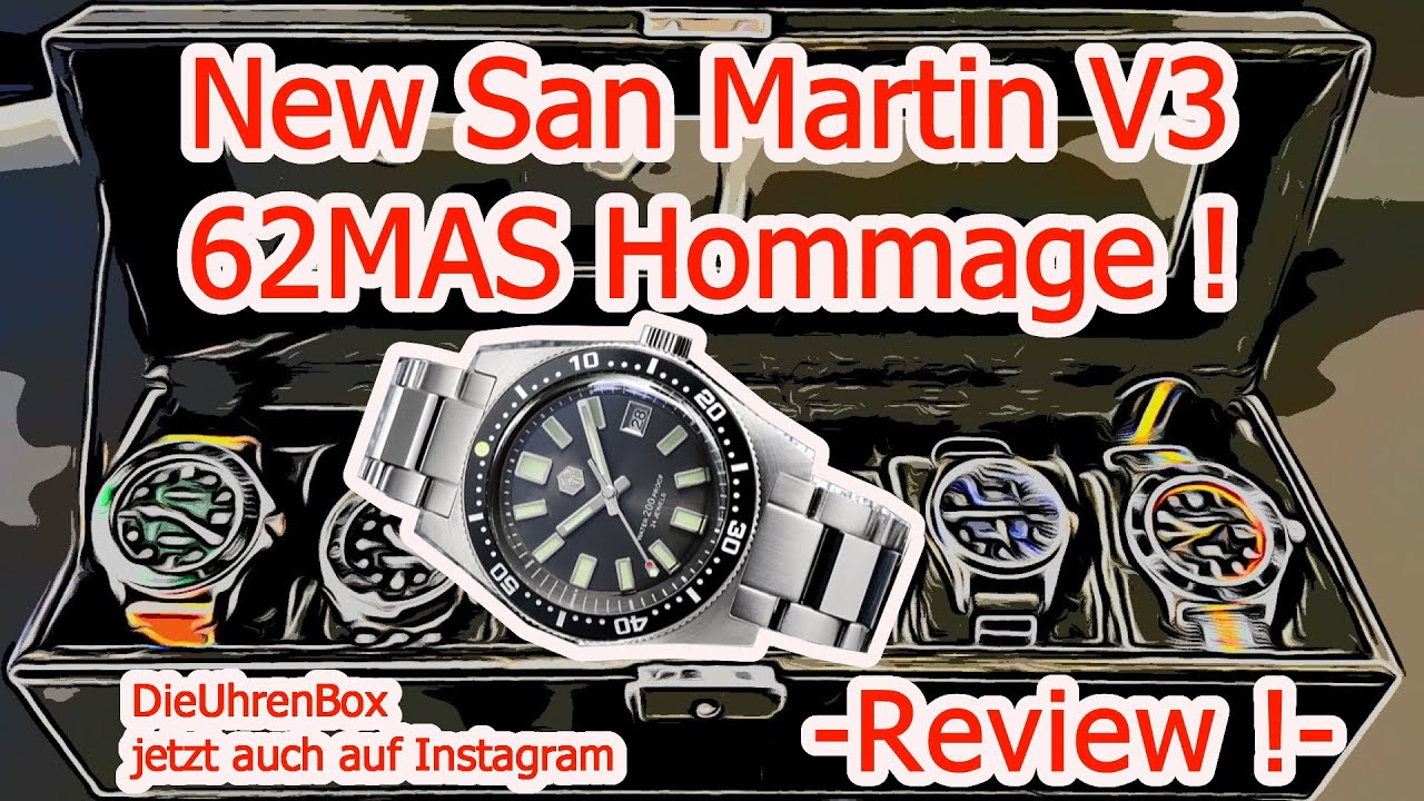 San Martin SN007-G V3 aka Seiko 62MAS Hommage! Die beste 62MAS Hommage!!! Besser als Seiko???!!! Ja!