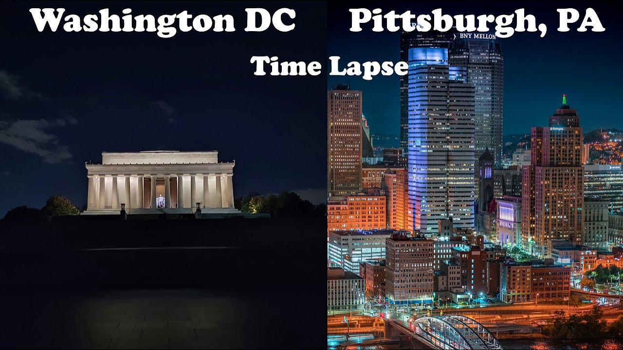 Washington DC to Pittsburgh, PA Drive Time Lapse