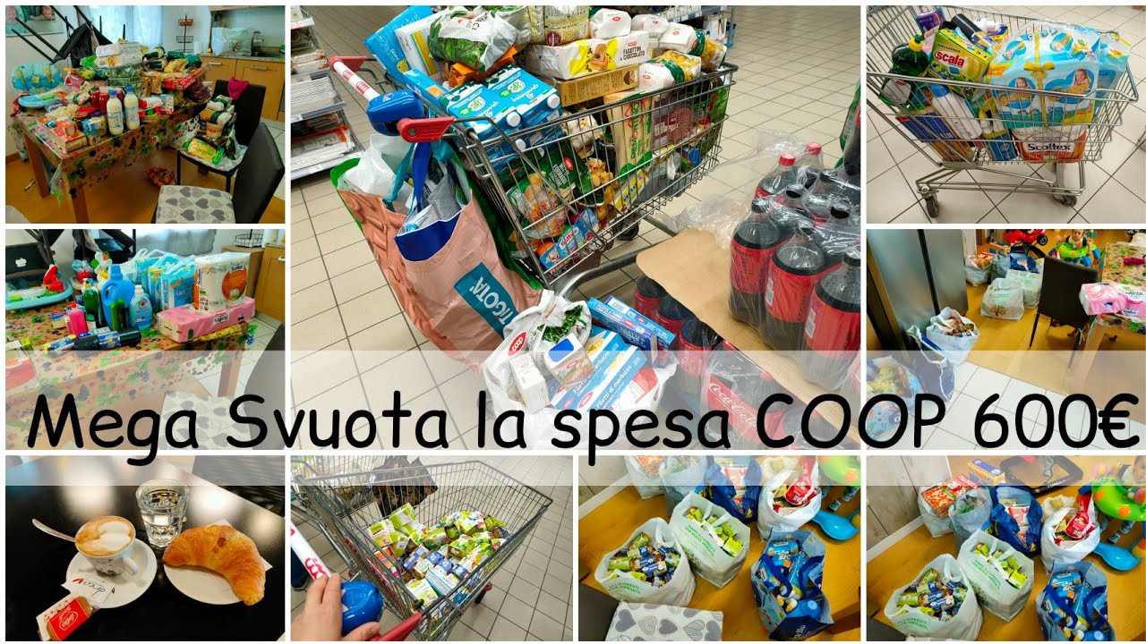 MEGA SVUOTA LA SPESA ALLA COOP 600,00€ - Famiglia di sei - Mamma di tre