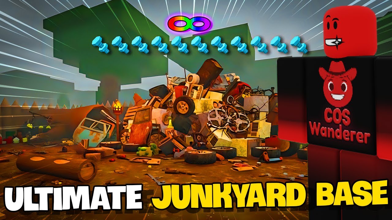 I Built the ULTIMATE Junkyard Base in 99 Nights in a Forest!!