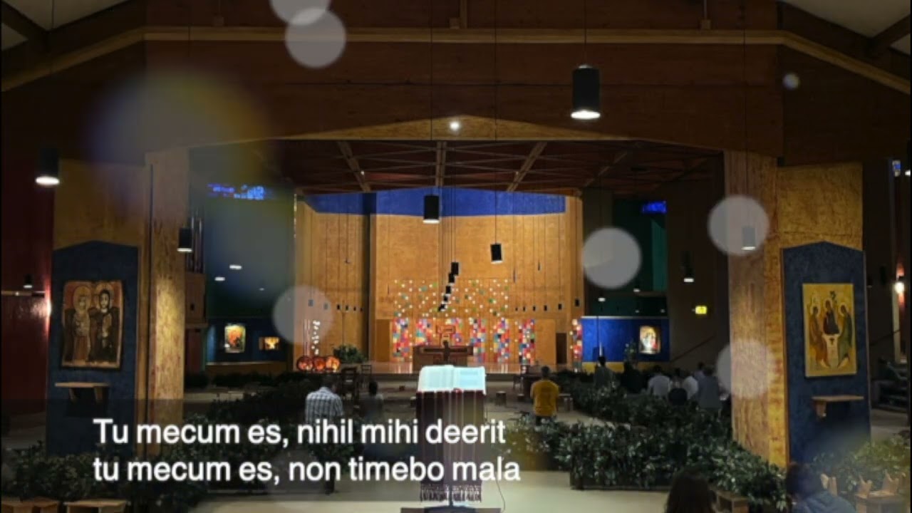 Tu mecum es, nihil mihi deerit/ Chúa là mục tử chăn dắt tôi, tôi chẳng thiếu thốn gì. TV 23, 1.4