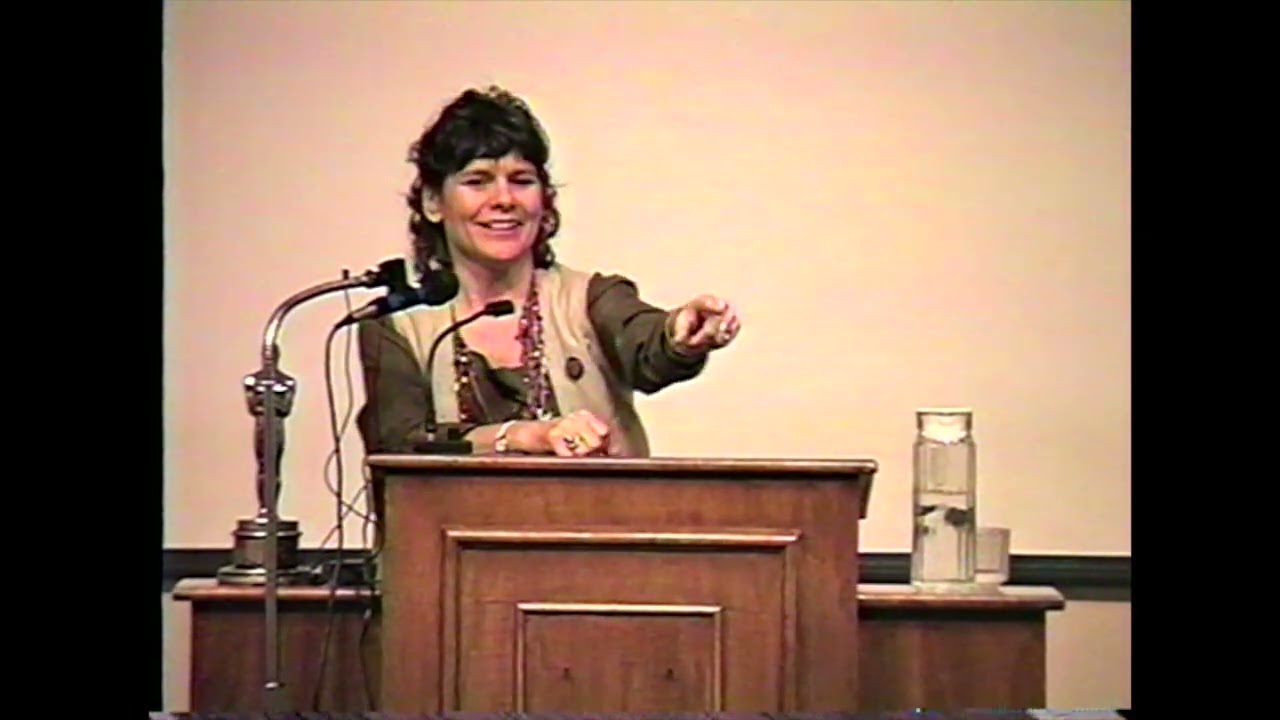 Barbara Trent at the University of Richmond, 1996.