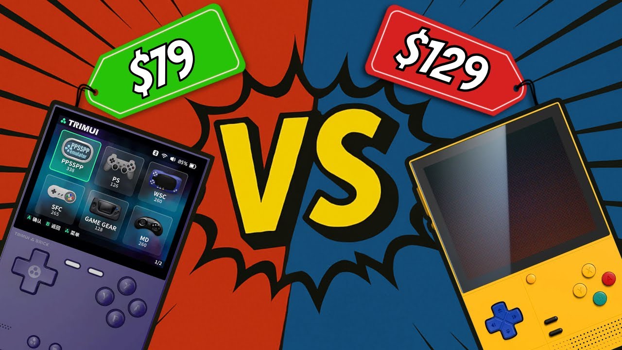 Best Vertical Handheld: Retroid Pocket Classic VS TrimUI Brick