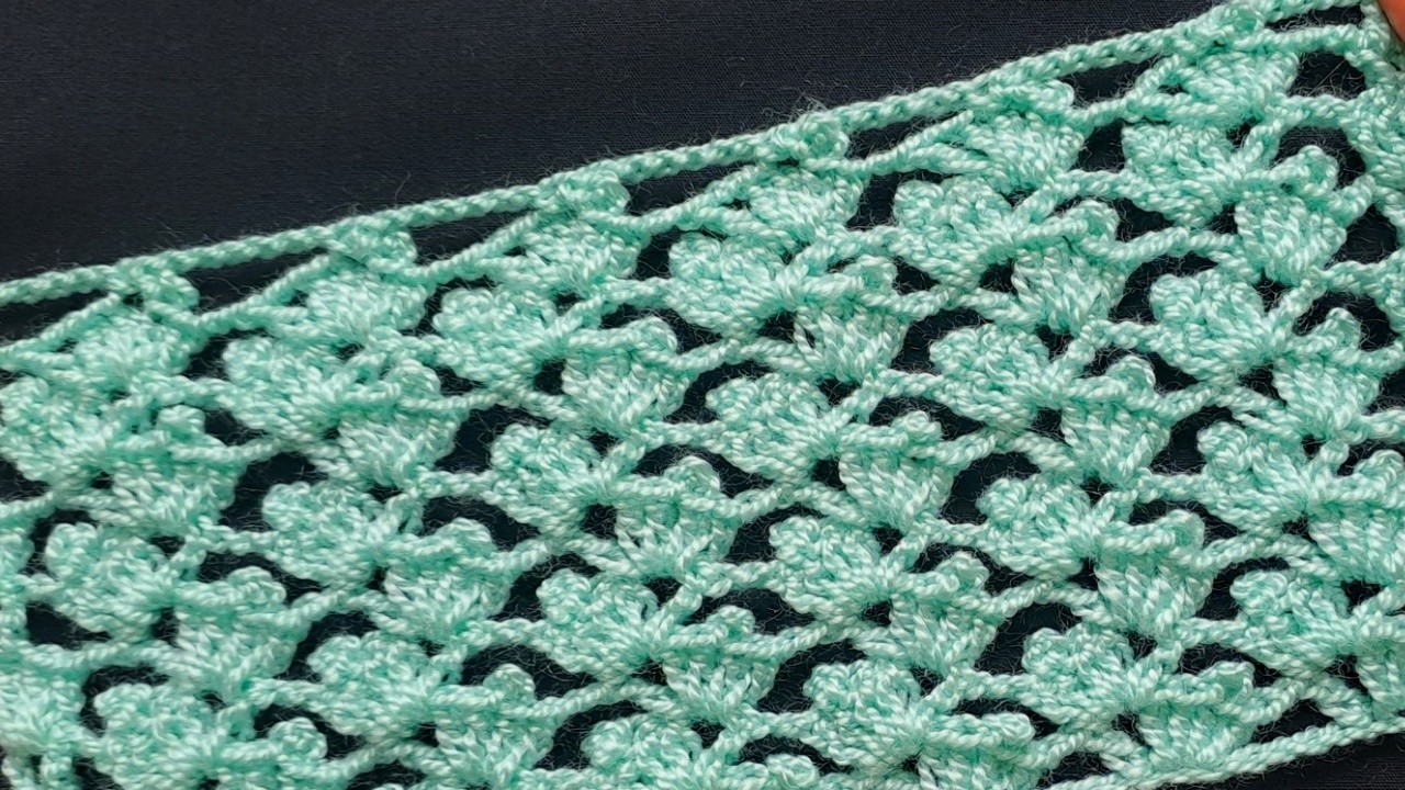 Mira que Belleza de Punto a Crochet Reversible, Solo 2 Vueltas y Ya/Easy Crochet Pattern/Uncinetto