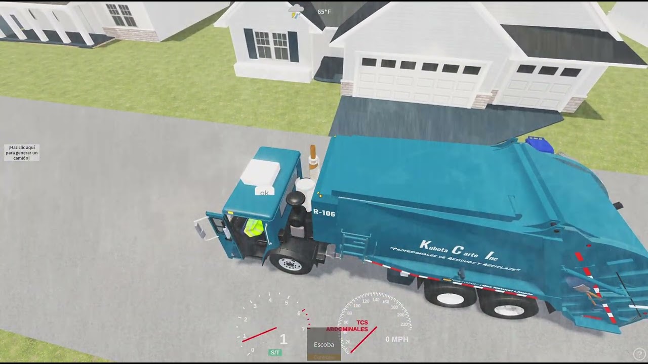 Garbage truck sim KUBOTA carting