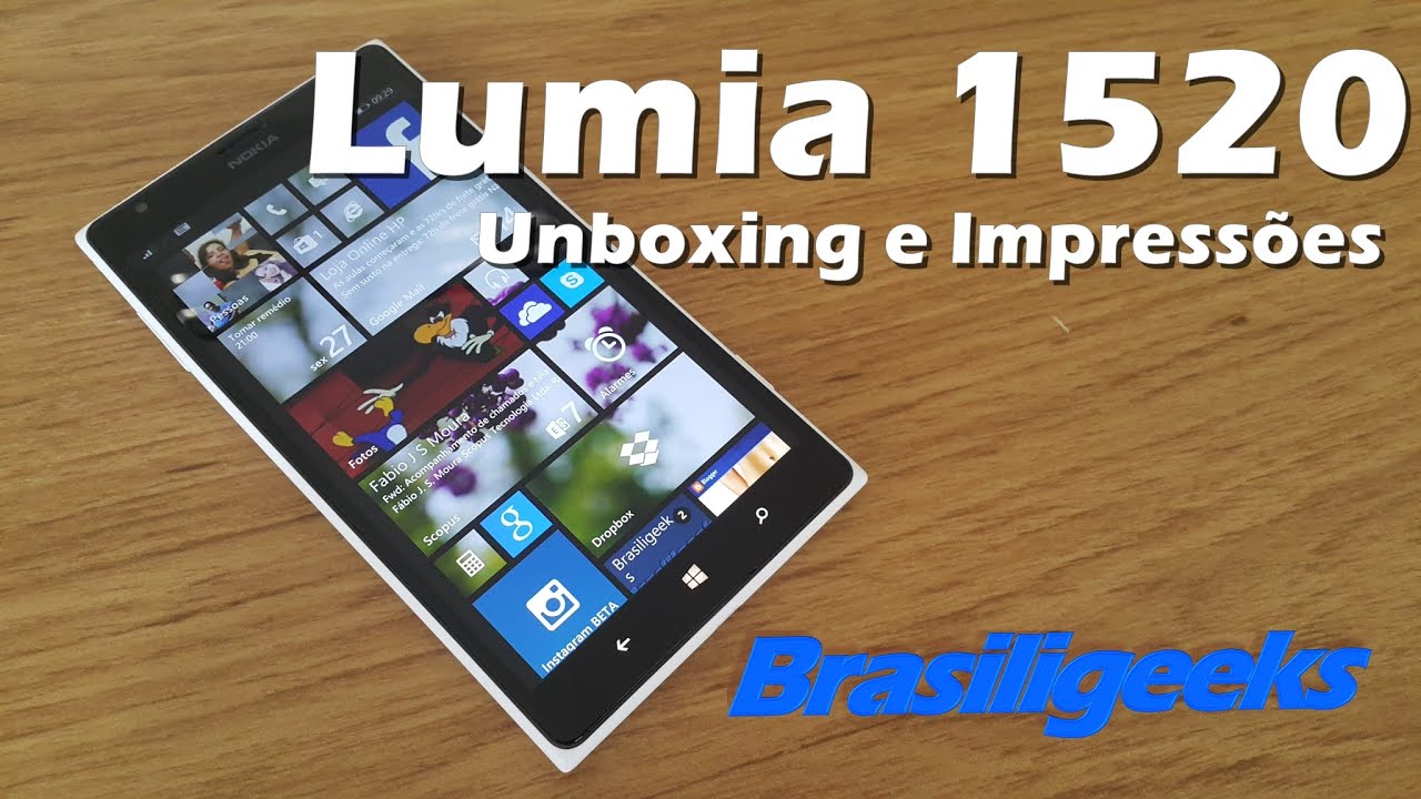 Lumia 1520 - Unboxing e Impressões
