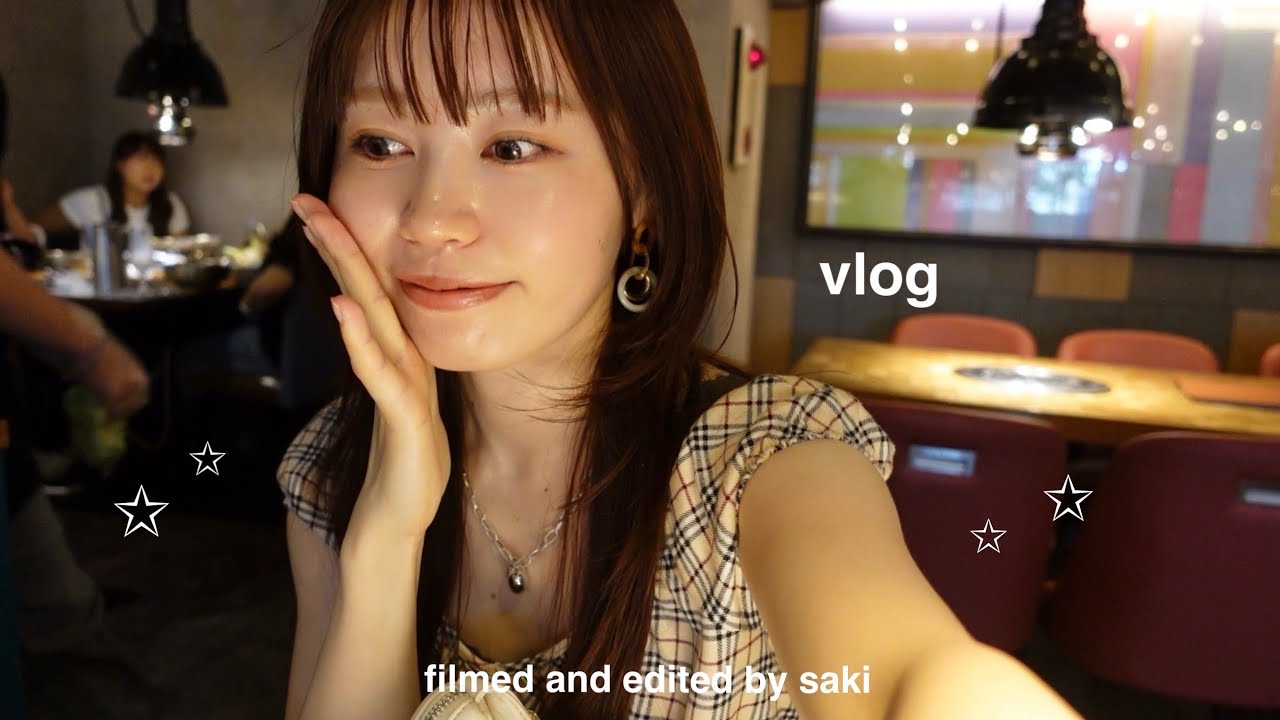 vlog) 週6働く社会人の休日🛋 new hair style ⋆꙳最新カバンの中身👜新大久保デート,ガチャガチャ記録,読書
