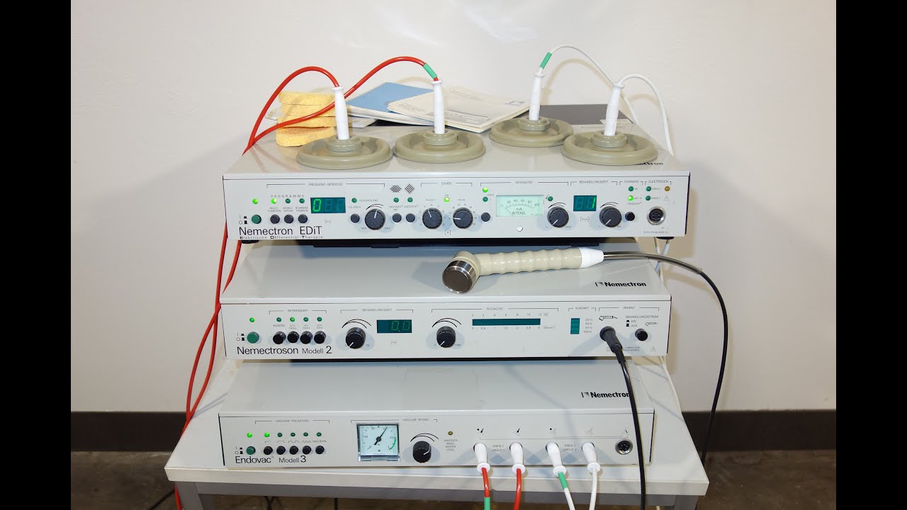 Nemectron EDIT ENDOVAC 3 NEMECTROSON 3 Reizstrom Sonde Saugelektroden www.used-medical-equipment.de