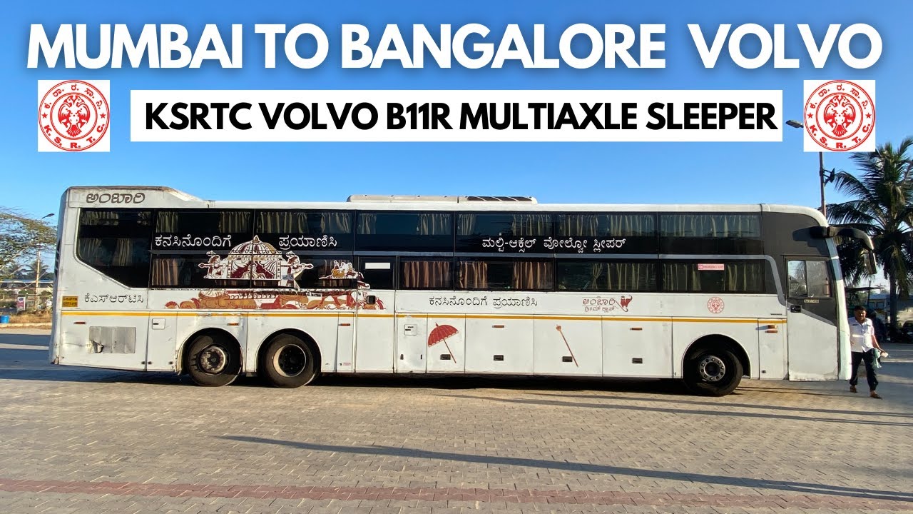 Mumbai to Bangalore in KSRTC Volvo B11R Sleeper | Longest KSRTC Bus Route | Traveller Bros