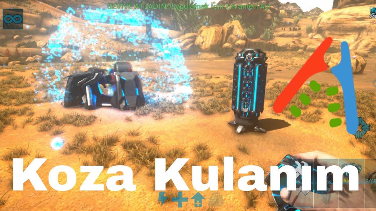 ARK SURVİVAL ULTIMATE MOBİL KOZA NASIL KULANILIR | ARK SURVİVAL ULTIMATE MOBİL TÜRKÇE