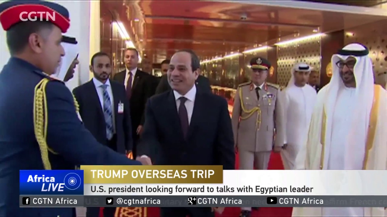U.S. president looking forward to talks with Egyptian leader