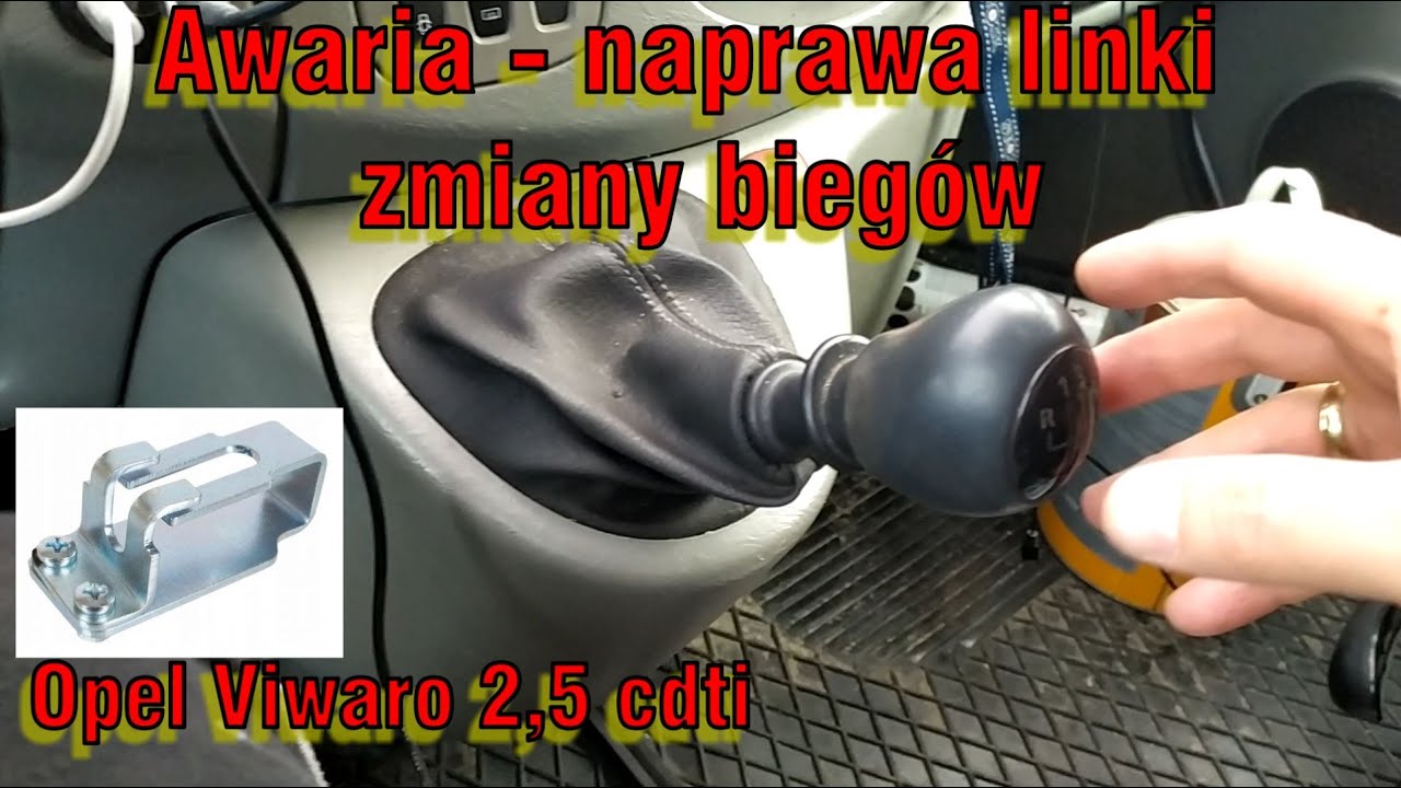 Opel Vivaro. Zabezpieczenie linki zmiany biegów