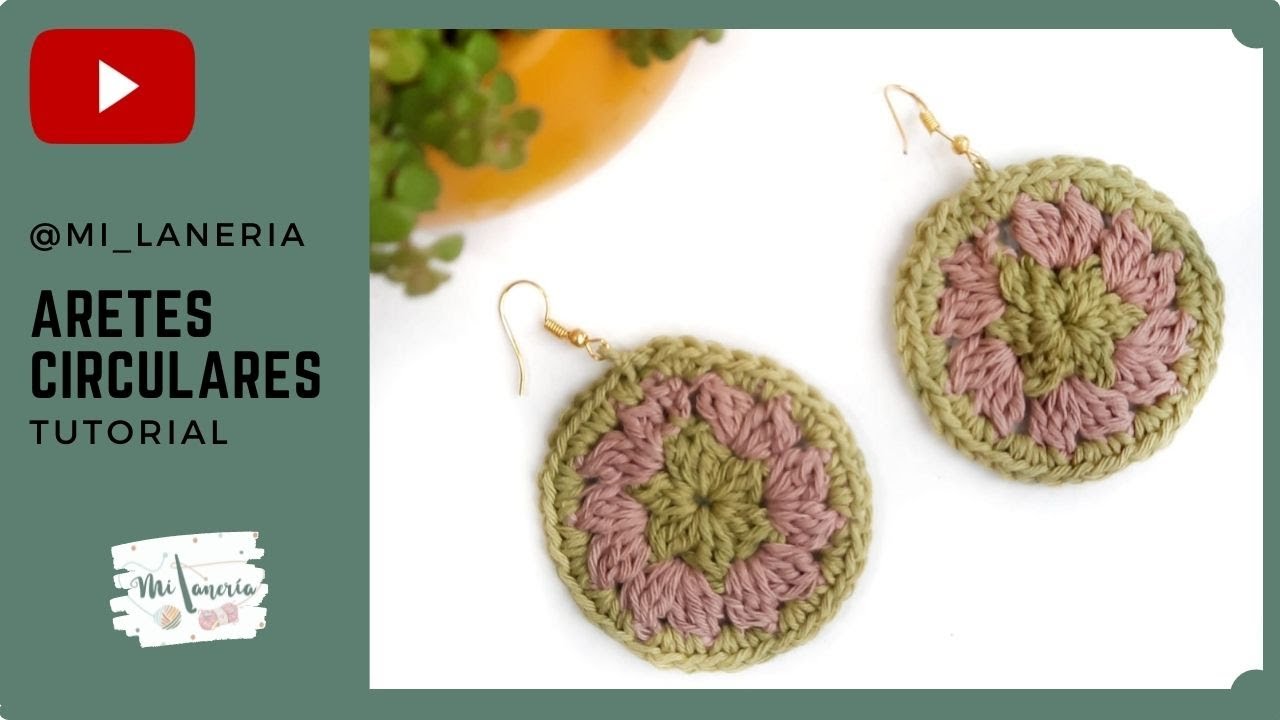 Aretes Circulares A CROCHET