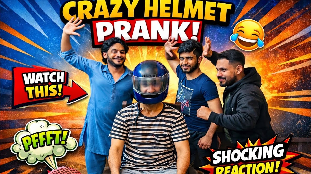 Crazy Helmet Prank🤣|| Thaproun ki barish 👋|| Has Has kar bura haal 🤣