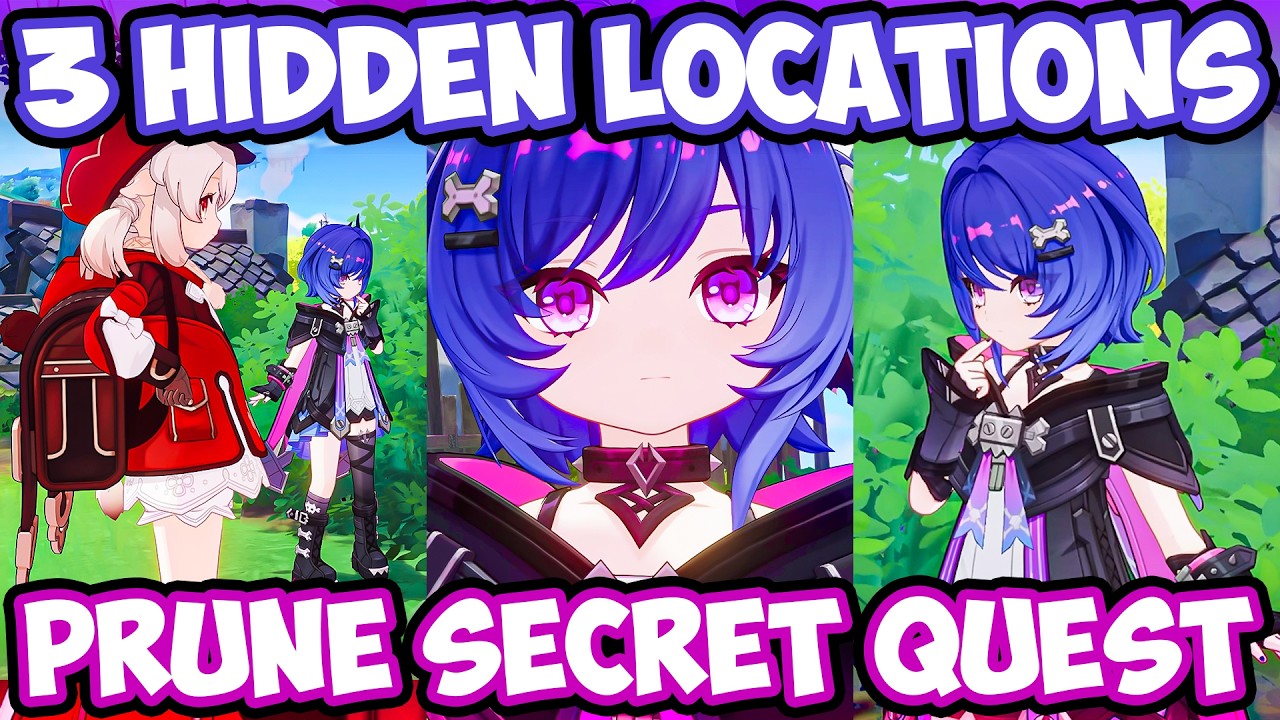 PRUNE 3 HIDDEN LOCATIONS & Secret Quest Genshin Impact 6.5 LUNA VI